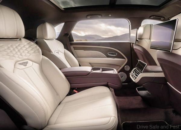 Bentley Bentayga EWB rear cabin space