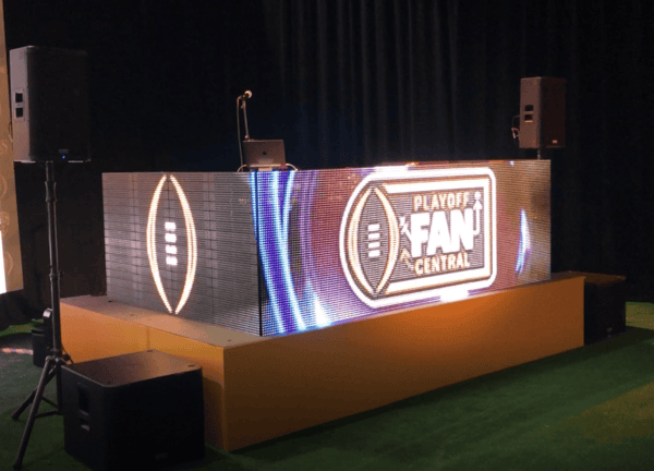 LED Video DJ Booth Rental rental for events in Los Angeles, Orange County, and nationwide