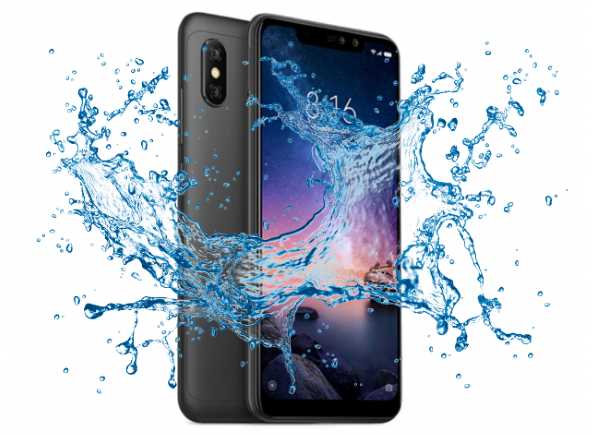 Xiaomi Redmi Note 6 Pro har ett vattentatt eller stankskydd