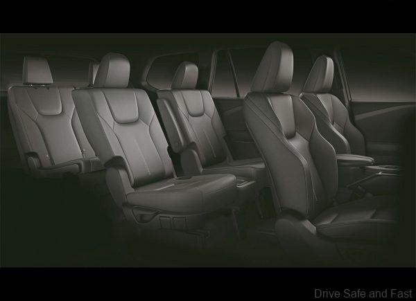 Lexus TX seating layout