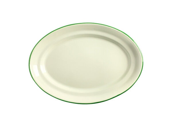 Bandeja ovalada "Vintage" filo verde - Imagen 3