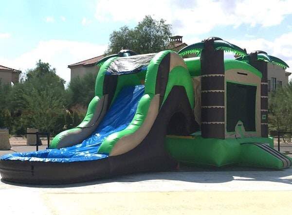 Tropical Slide and Bouncer ( wet and dry ) rental for events in Los Angeles, Orange County, and nationwide