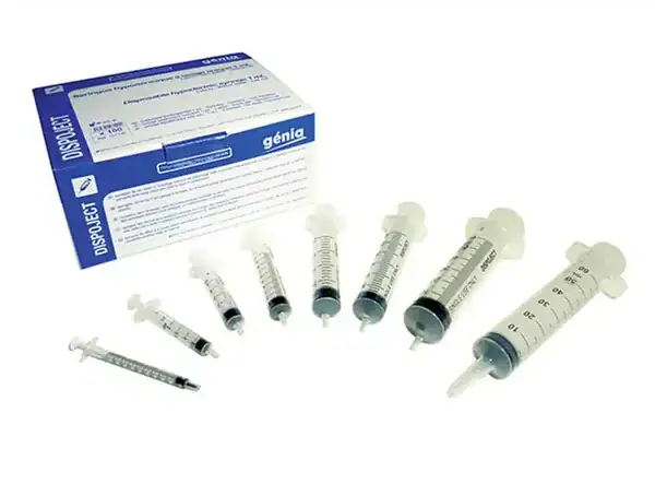 Génia Seringue Dispoject 2 ml 3 pièces boîte de 100