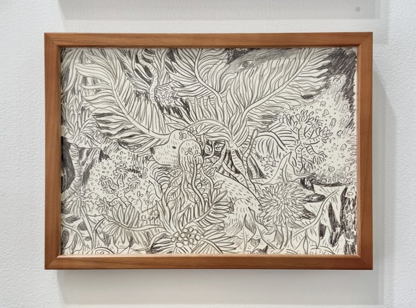 中村雅奈 ドローイング「くさのなか」