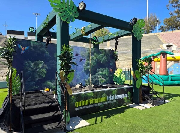 Football Dive  Photo Op rental for events in Los Angeles, Orange County, and nationwide