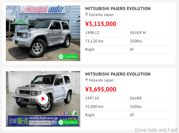Mitsubishi Pajero Evolution For Sale In Japan