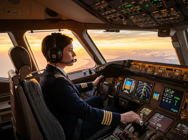 Commercial pilot flight training in a Diamond DA40