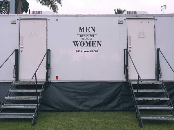 Executive Bathrooms ( Porta Potty ) ( Restroom ) rental for events in Los Angeles, Orange County, and nationwide