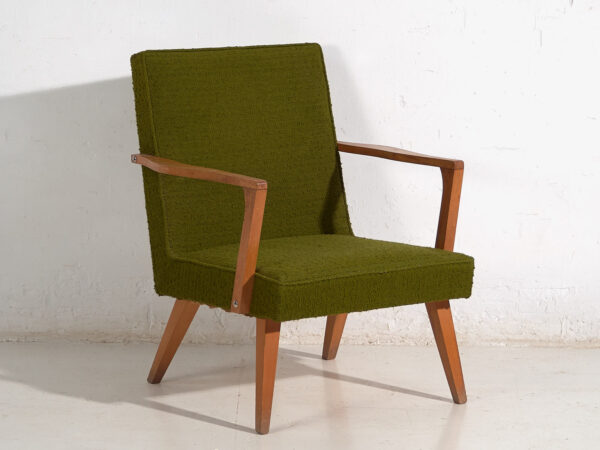 Butacas vintage de color verde (c.1950). Conjunto de 2 piezas