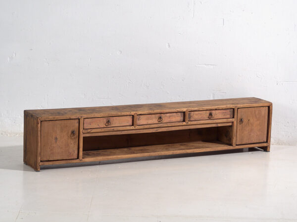 Antiguo mueble TV de madera maciza (c.1900) #20