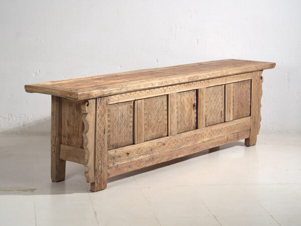 Antiguo mueble de TV tallado (c.1850) #60