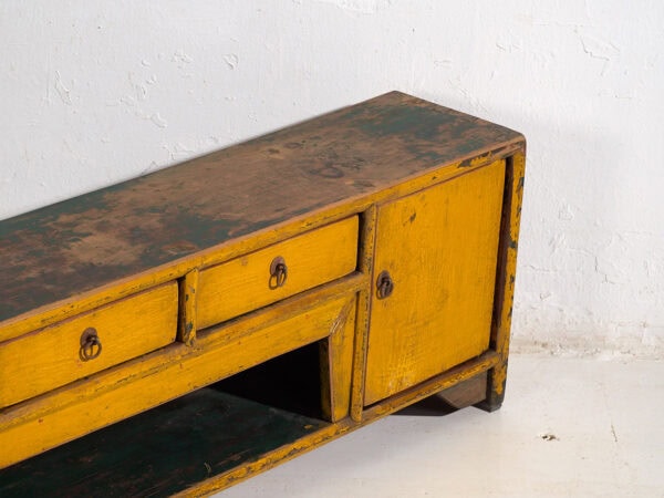 Antiguo mueble TV de color amarillo (c.1900) #18