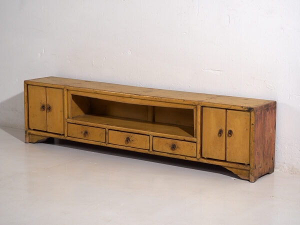 Ancien meuble bas jaune (c.1900) #19