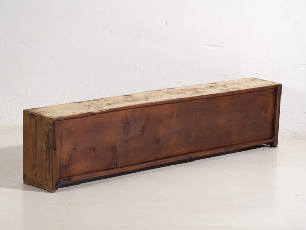 Meuble TV ancien de style wabi sabi (c.1900) #34