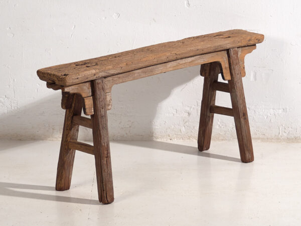 Early style antique Chinese bench (c.1870) #4