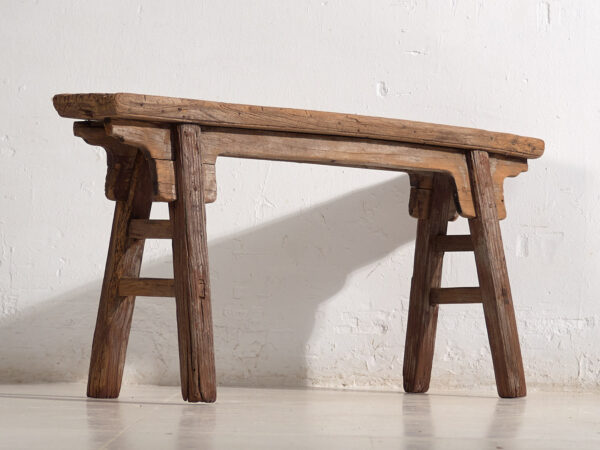 Early style antique Chinese bench (c.1870) #4