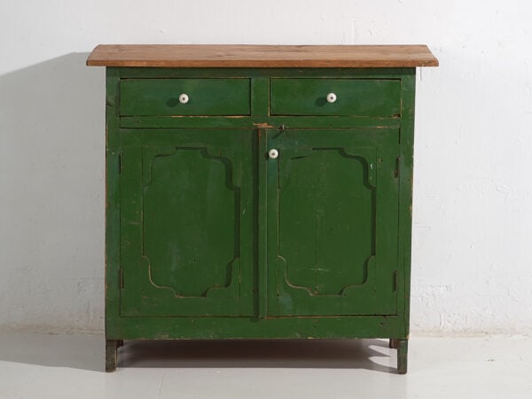 Armoire provençale ancienne de couleur verte (c.1920) #5