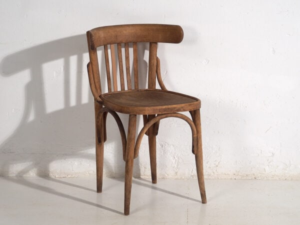 Antique Viennese style bistro chairs (c.1920). Set of 4 pieces #1