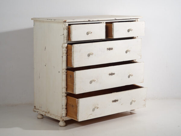 Commode ancienne blanche (c.1920) #47