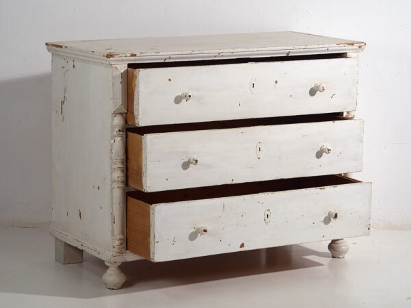 Commode ancienne blanche (c.1920) #48