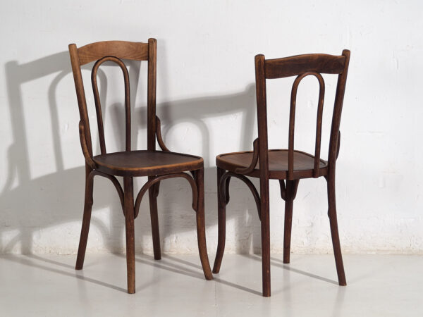 Chaises de salle à manger anciennes (c.1920). Ensemble de 6 pièces n°2