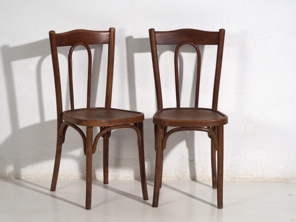 Chaises de salle à manger anciennes (c.1920). Ensemble de 6 pièces n°2