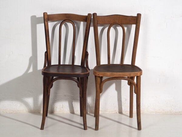 Chaises de salle à manger anciennes (c.1920). Ensemble de 6 pièces n°2