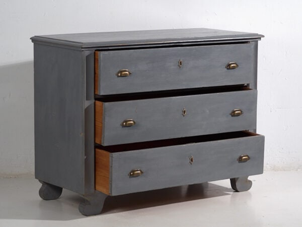 Commode ancienne grise (c.1920) #2