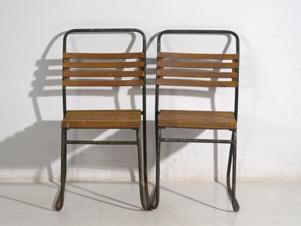 Antique garden chairs (c.1920). Set of 2 pieces #31