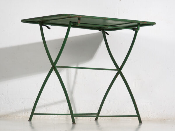 Table de jardin pliante ancienne (c.1920) #3