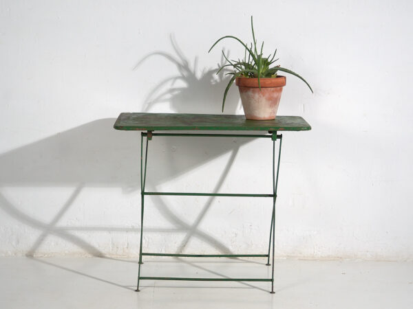 Table de jardin pliante ancienne (c.1920) #3