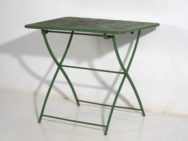 Table de jardin pliante ancienne (c.1920) #3