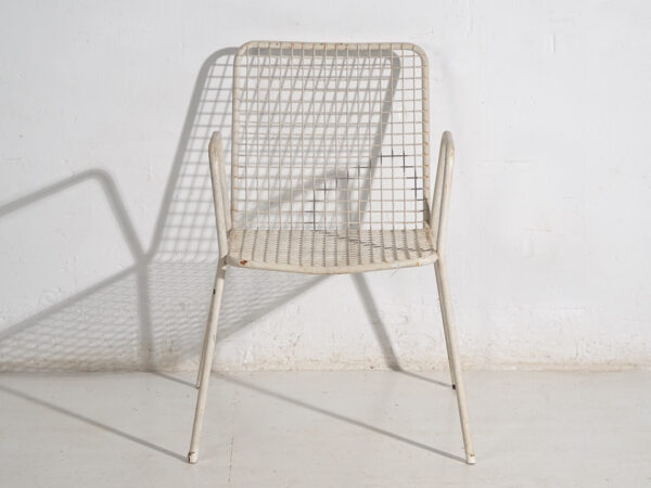 Chaises d'extérieur anciennes avec accoudoirs (vers 1920). Ensemble de 4 pièces n°4