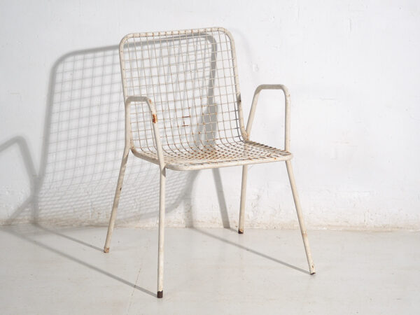 Chaises d'extérieur anciennes avec accoudoirs (vers 1920). Ensemble de 4 pièces n°4