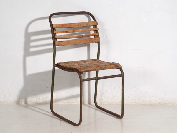 Chaises de jardin anciennes (c.1920). Ensemble de 4 pièces #1