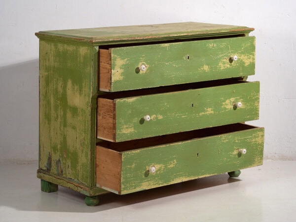 Commode ancienne verte (c.1920) #12