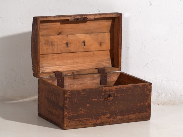 Coffre ancien à patine foncée (c.1900) #3