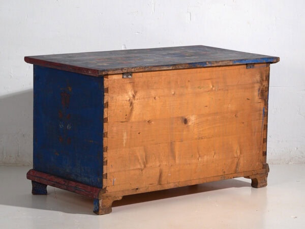 Botte ancienne bleu marine avec détails floraux (c.1920) #94