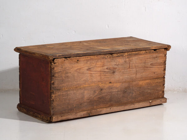 Botte de rangement ancienne avec décoration florale (circa 1895) #102