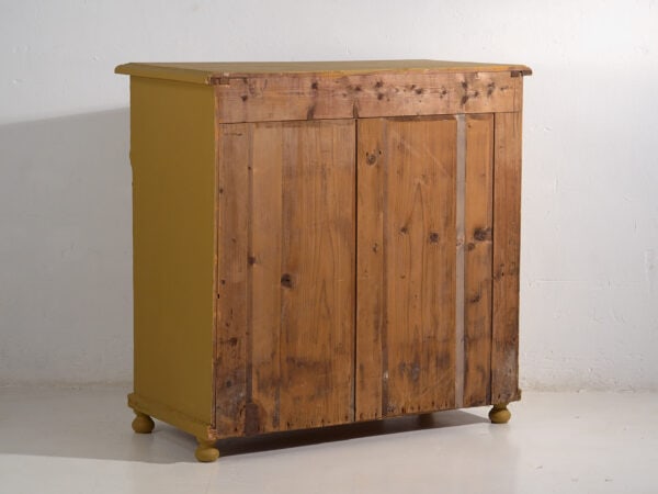 Cómoda grande antigua de color mostaza (c.1920) #78