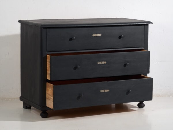 Commode noire ancienne (c.1920) #86