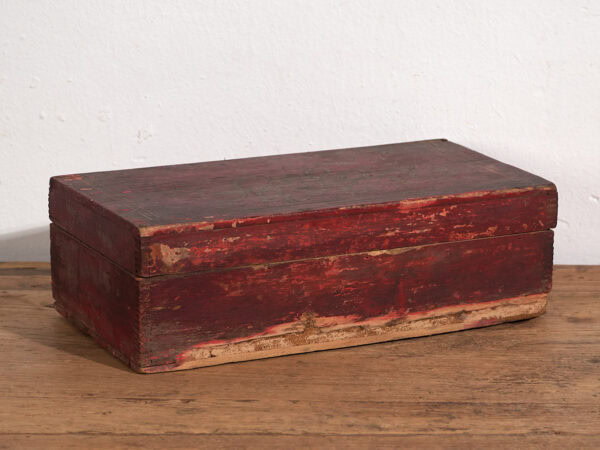 Antique rectangular box with floral motifs (c.1900) #3