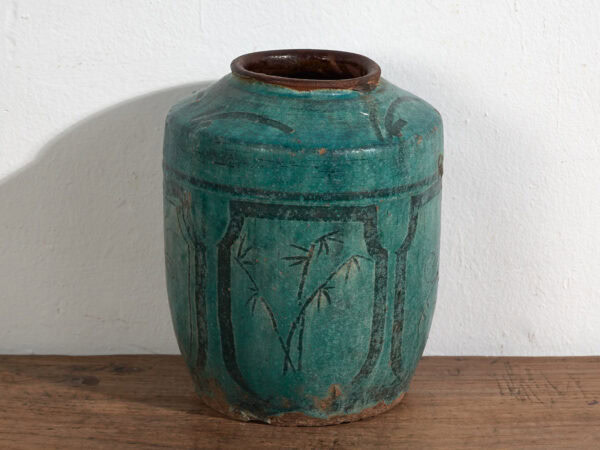 Jarrón antiguo de color verde esmeralda (c.1820) #40