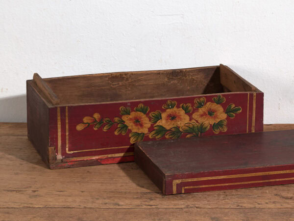 Caja china antigua con detalles florales (c.1900) #15