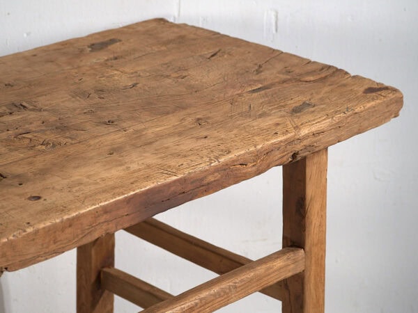 Mesa consola antigua de madera (c.1920) #6