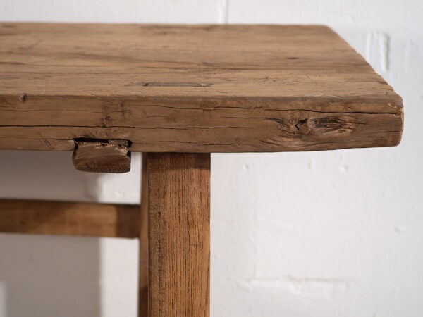 Mesa consola antigua de madera (c.1920) #6