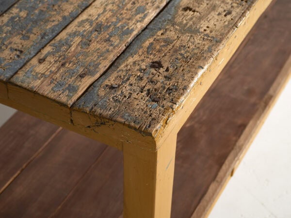 Antique long table with lower tray (c.1920) #17