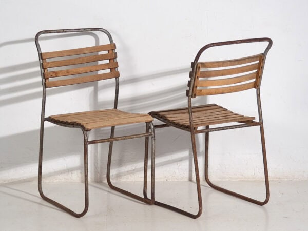 Sillas de jardín antiguas (c.1920). Conjunto de 4 piezas #2