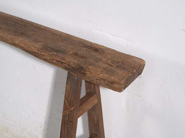 Petit banc ancien de style primitif (vers 1870) #37