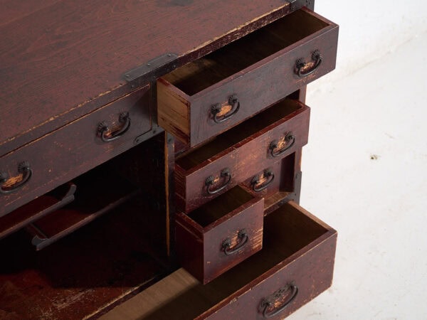 Choba-dansu japonés antiguo en madera de cedro, periodo Meiji/Taishō (c. 1890–1920) #45